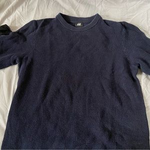 H and M Blue Crew Neck